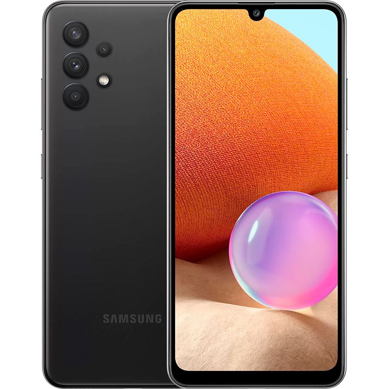 Смартфон Samsung Galaxy A32 4/64GB Awesome Black (SM-A325F/DS) Черный Ростест Оф. Гарантия