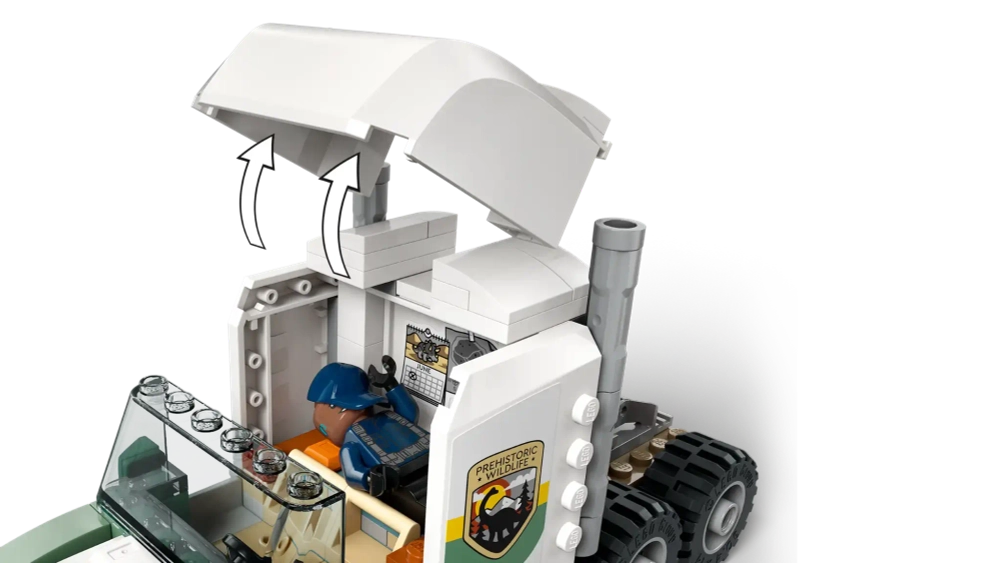 Конструктор LEGO Jurassic World 76966 Миссии динозавров: Транспортный грузовик Аллозавра