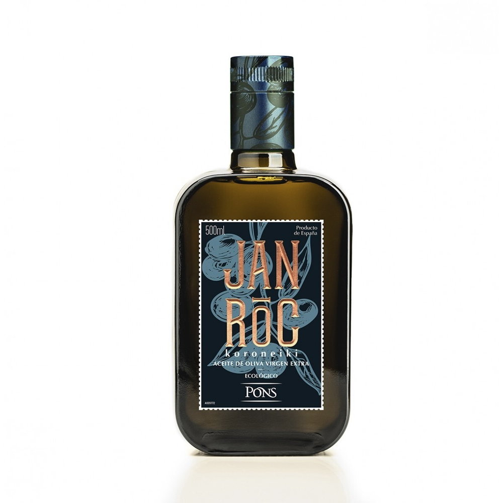 Оливковое Масло испанское PONS JANIROC Koroneiki Organic (Bio) Extra Virgin, 500 мл Испания, КАТАЛОНИЯ