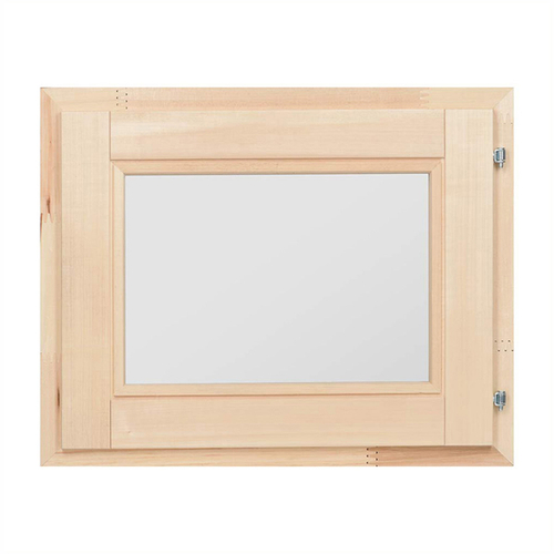 Форточка для бани и сауны Банные штучки, открытие наружу, двойное стекло, 40 х 50 см, липа, 271227