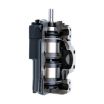 T6CCB25B081L01C100 - Пластинчатый нерегулируемый двухпоточный насос серии T6CC с рабочим объемом 79+26,2 см3