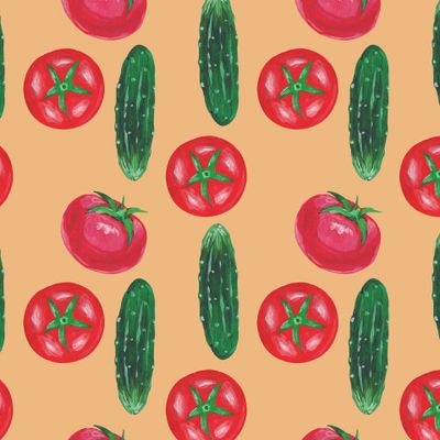 Огурцы, помидоры