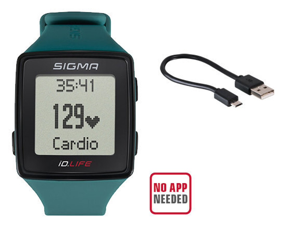 Часы спортивные SIGMA SPORT iD.LIFE. Бирюзовый