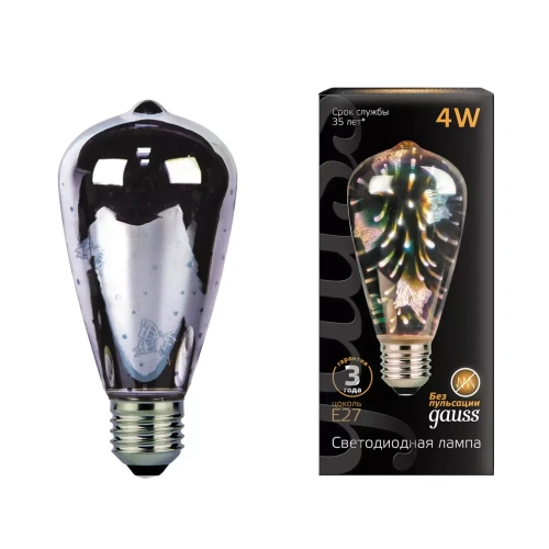 Лампа Gauss LED Filament ST64 4W Е27 Butterfly-3D 147802404