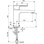 Смеситель Ideal Standard CERAFINE MODEL D BC553AA  для умывальника