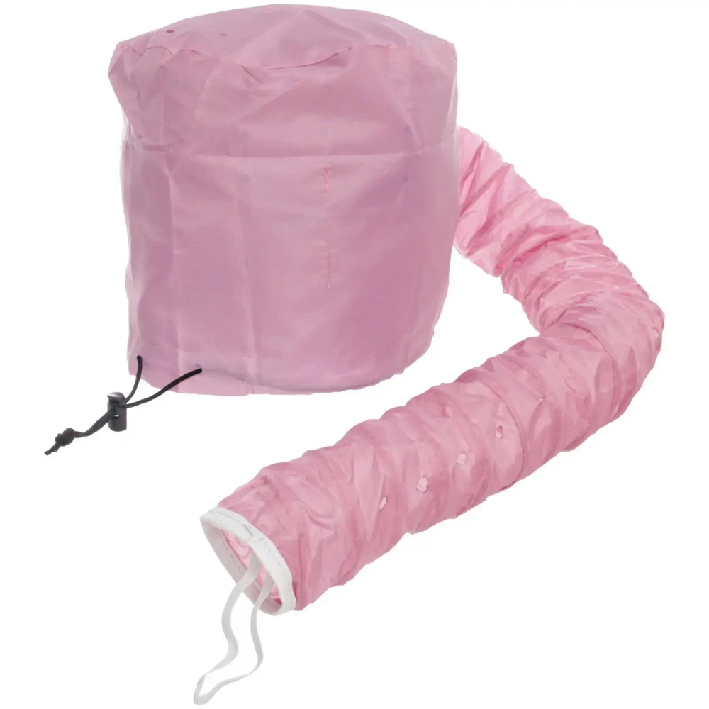 Шапочка для сушки волос, ламинирования и масок «Beauty Shop», с кулиской, цвет розовый, 84*23*22см