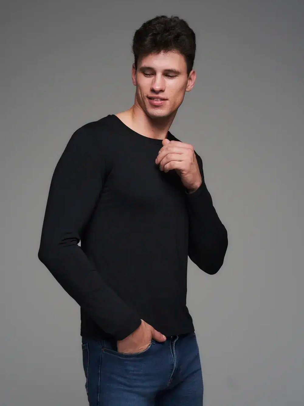 Лонгслив облегающий