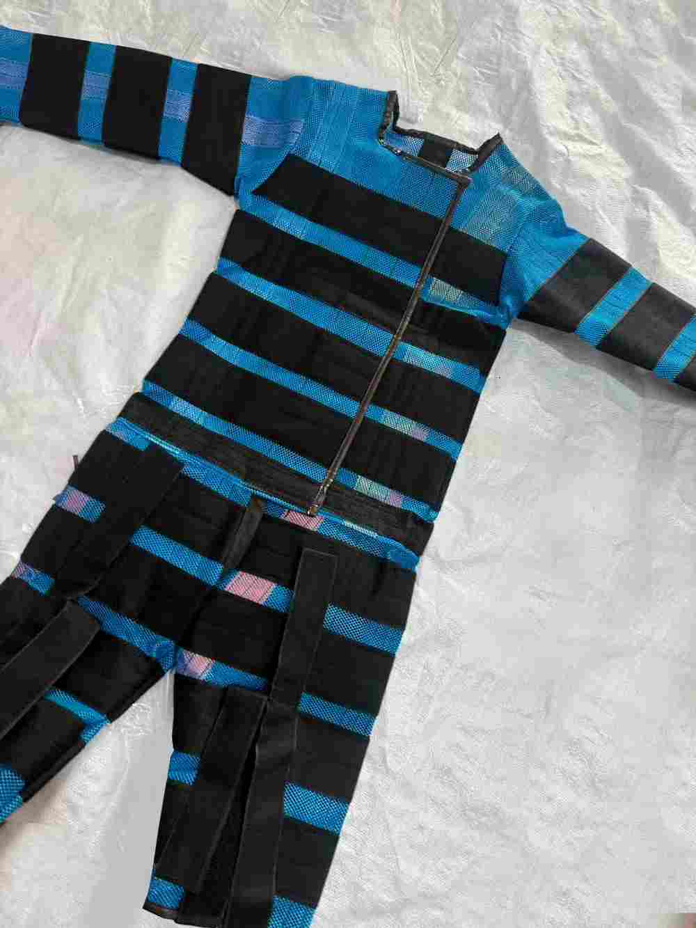 Липучий костюм синий, размер М, для роста 1.3 м