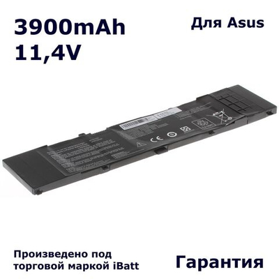 Аккумулятор iBatt 3900mAh для ноутбука Asus UX310, UX410 (B31N1535)