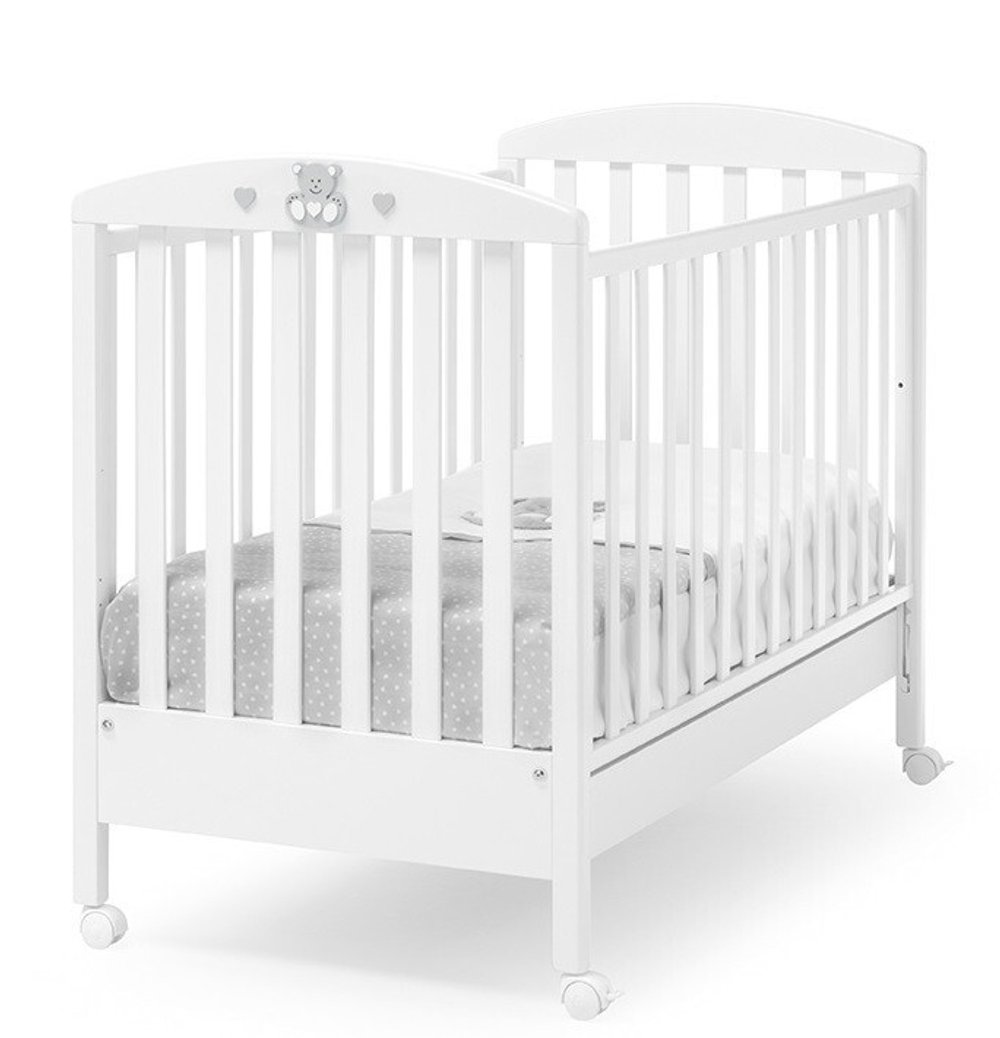 Детская кровать Erbesi Charly белый/серый