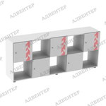 белый двусторонний УНИКАЛЬНОЕ ПРЕДЛОЖЕНИЕ. Нанесение орнамента "Точка роста" на фасады.