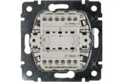 Выключатель Legrand Valena 2-клавишный алюминий 20979