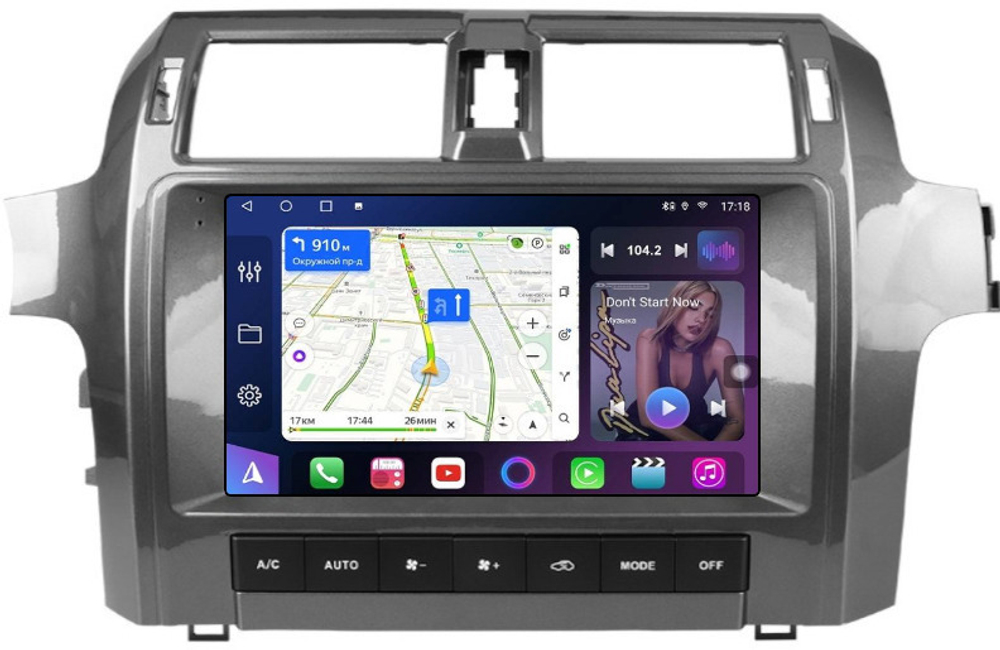 Магнитола для Lexus GX460 2013-2019 (Mark Levinson и 360) - FarCar GX460-10B монитор 10" QLED на Android 13, 8 ядер (TS18), CarPlay, 4G SIM-слот
