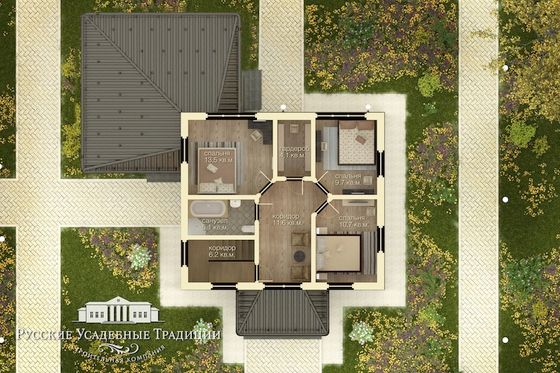 Проект двухэтажного дома &quot;Марсель&quot; 154 кв.м. с террасой