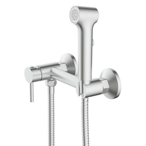 Гигиенический душ Azario Dies со смесителем, керамический картридж, шланг 150 см, сатин (AZ-KFX04BN)