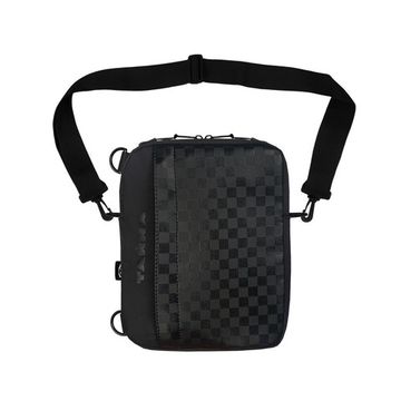 Сумка через плечо ТАЙНА черная/карман шашка