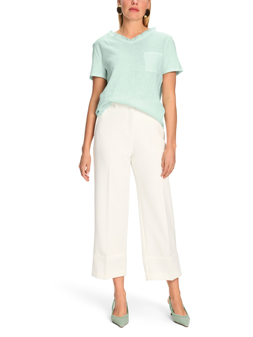 Футболка из хлопка и льна