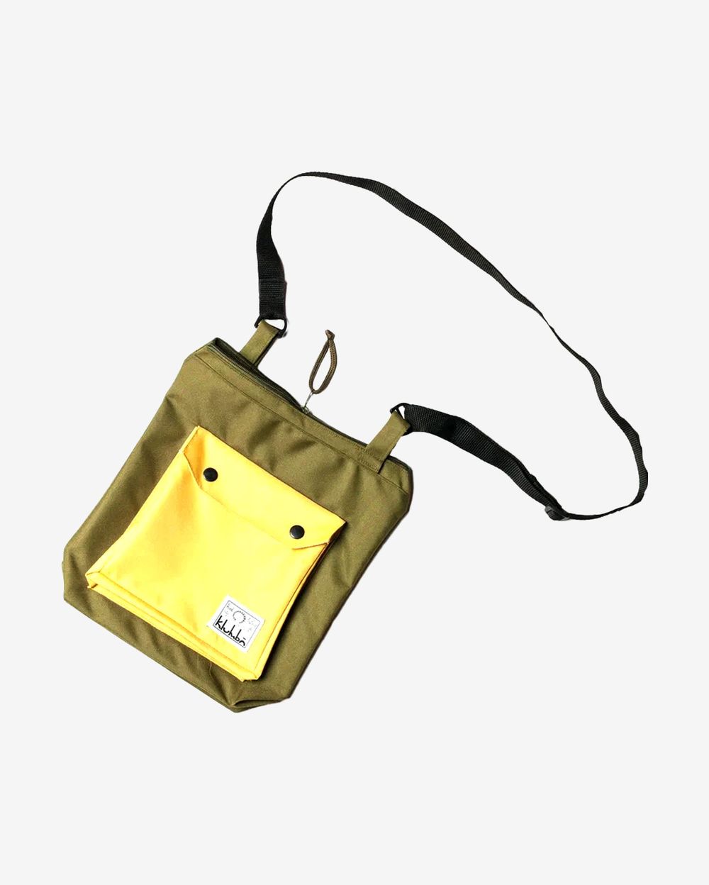 Сумка Klumba Cross-body Комбинация 1 ручной работы M Желто-зеленая