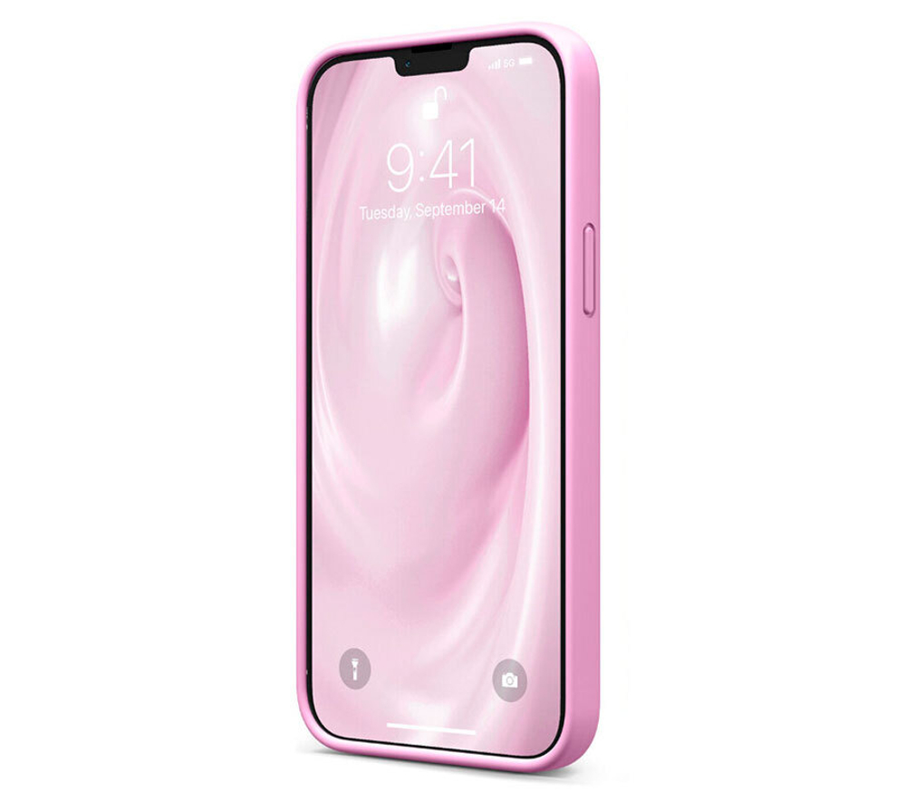 Накладка iPhone 13 Pro силикон pink