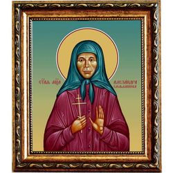 Александра Смольянинова мученица. Икона на холсте.