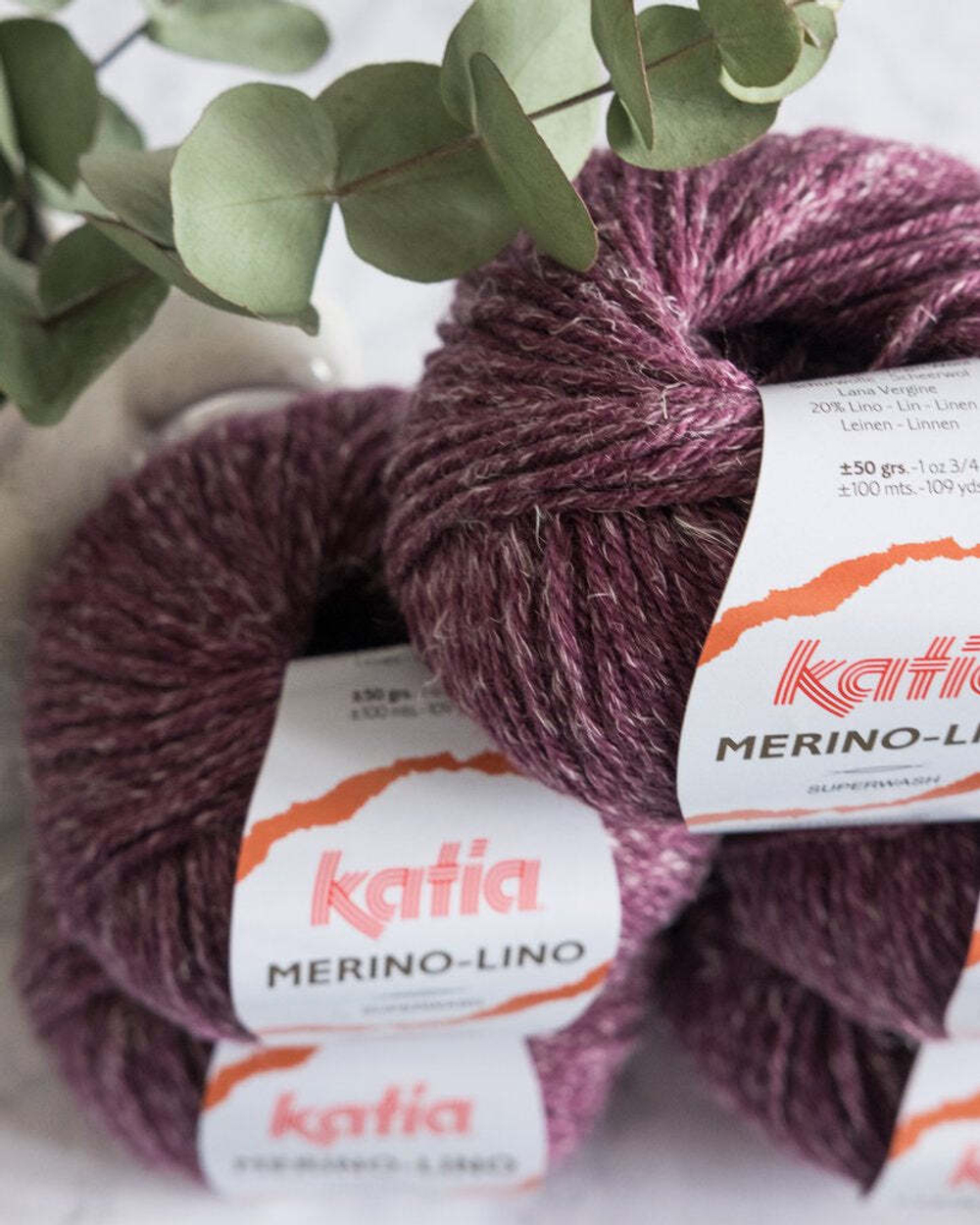 -50% Katia Merino-Lino 5x50г