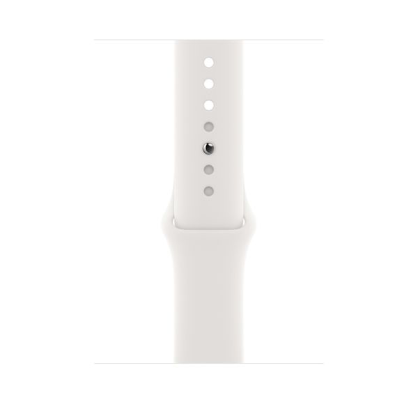 Умные часы Apple Watch Series 6 GPS + Cellular 44мм Aluminum Case with Sport Band (Серебристый/Белый) (M07F3)