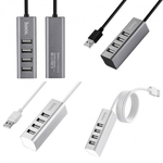 USB 2.0 HUB Hoco HB1 4 порта, 010548 Серебристый