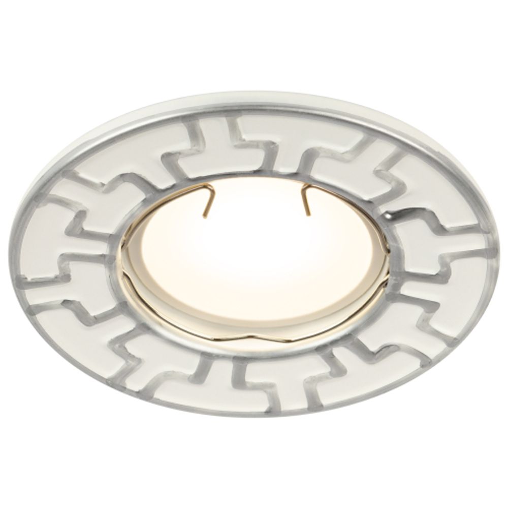 ST5 CH/WH Светильник ЭРА штампованный MR16,12V/220V, 50W белый/хром | Штампованные встраиваемые светильники