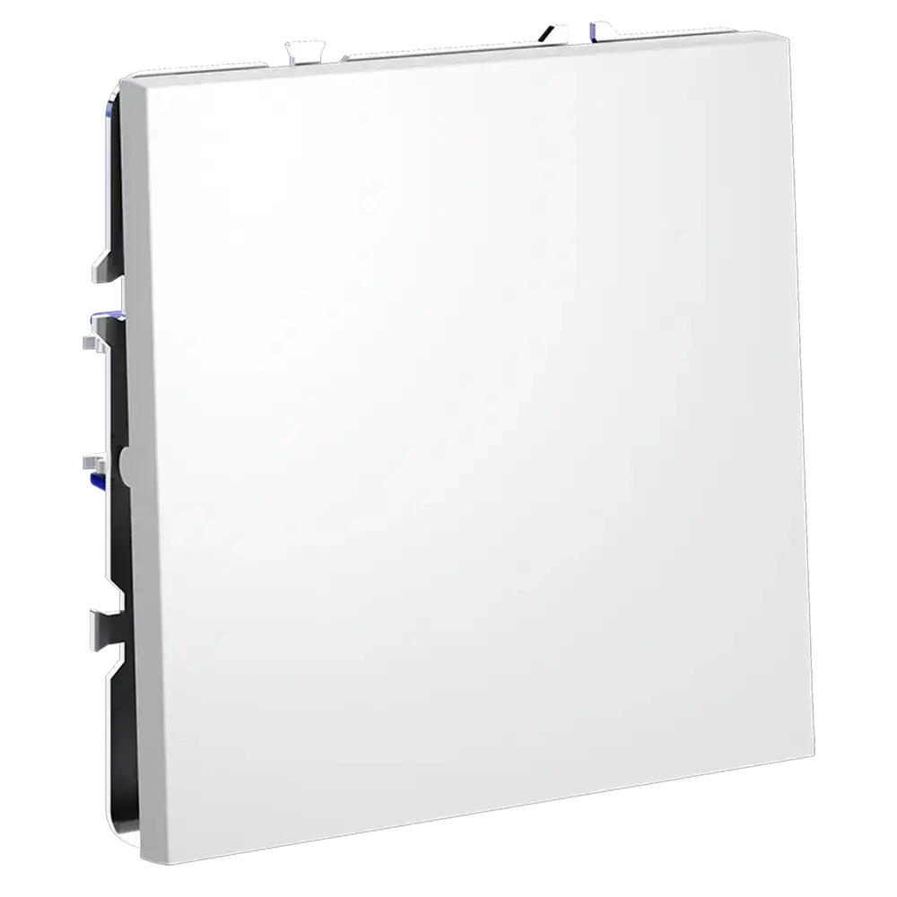 Проходной переключатель встраиваемый VOLTUM S70 одноклавишный 10А, (белый матовый)