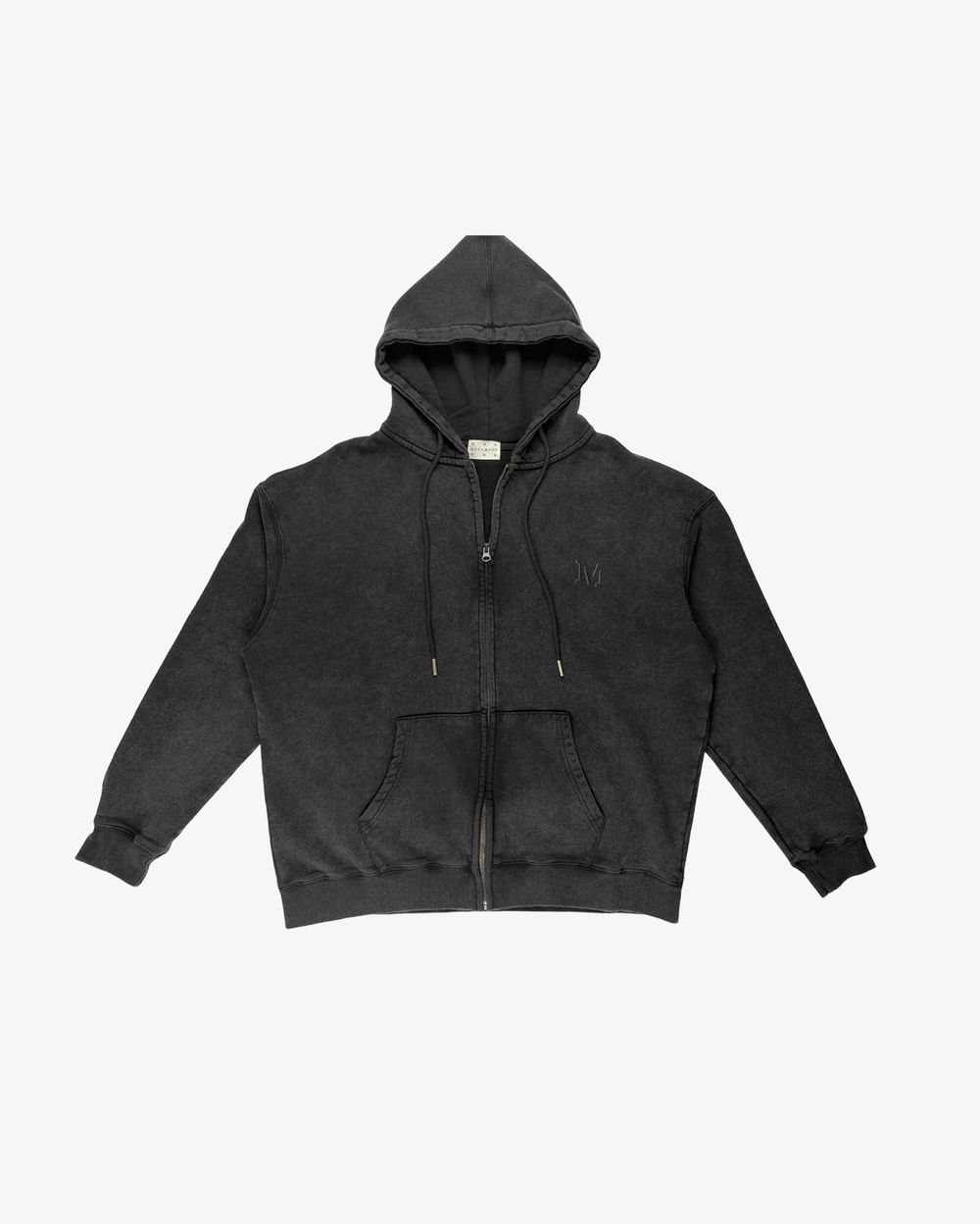 Худи Zip black/dye черное