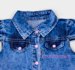 сарафан джинс-юбка кнопки 4111