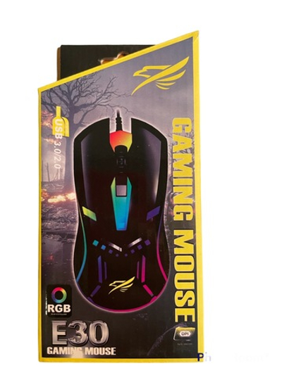 Игровая мышь RGB проводная E30, черный