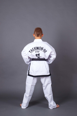 Добок ITF ProfSport (черный кант)