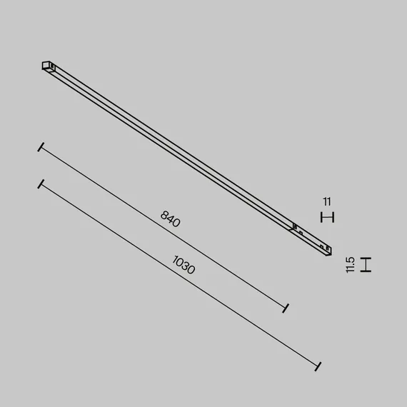 Трековый светильник Базис / Basis Exility X 2700-6000K 18Вт 120° Dim Dali2 Technical tr240-4-18wtw-dd2-b