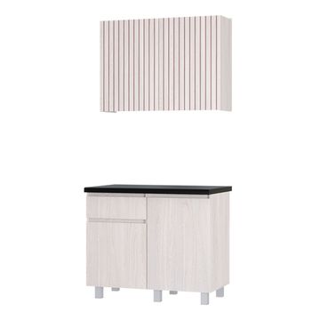 Тренд Кухня 1,0м ЛДСП (bts) ясень белый лдсп