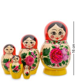 Народные промыслы МР-10/17 Матрешка 5-кукольная D (Семеновская)