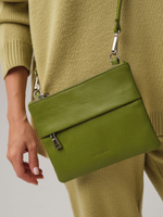 Кожаная сумка Deboro 3017 зеленый бамбук