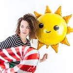 Шар (31"/79 см) Фигура, Солнце