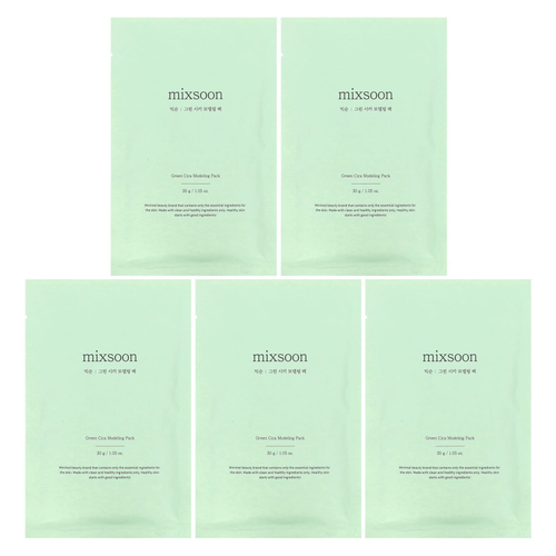 Mixsoon, Green Cica Modeling Pack, 5 упаковок по 30 г (1,05 унции)