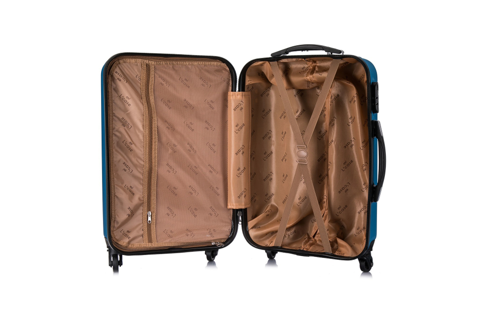 Большой чемодан L'Case Krabi, синий