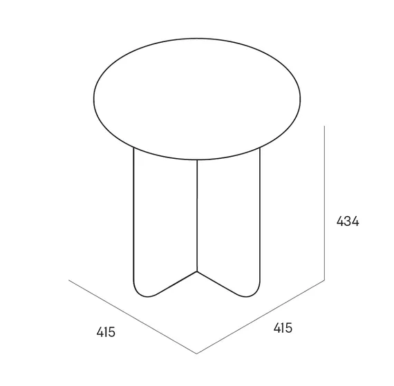 Журнальный столик Cross M, серый