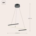 Подвесной светильник Maytoni MOD242PL-L33BK