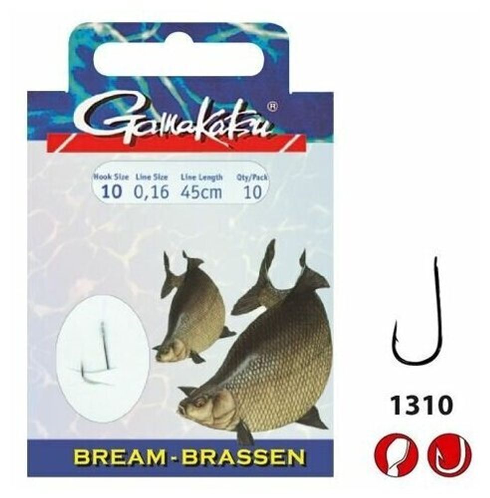 Крючок Gamakatsu Hook BKD-1310N Bream 70cm №14 d0.12