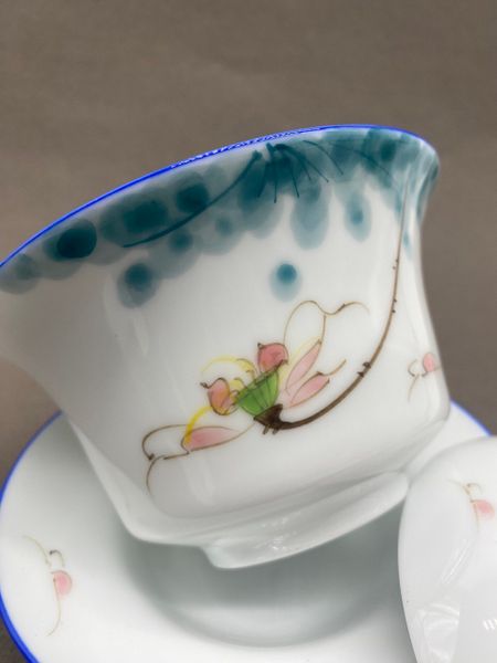 Гайвань с лотосом, фарфор, 160мл