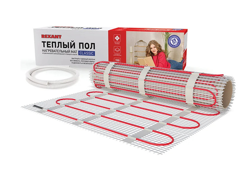 Теплый пол REXANT Classic -1,0-150 1,0м2 150Вт (мат 0,5х2,0м)