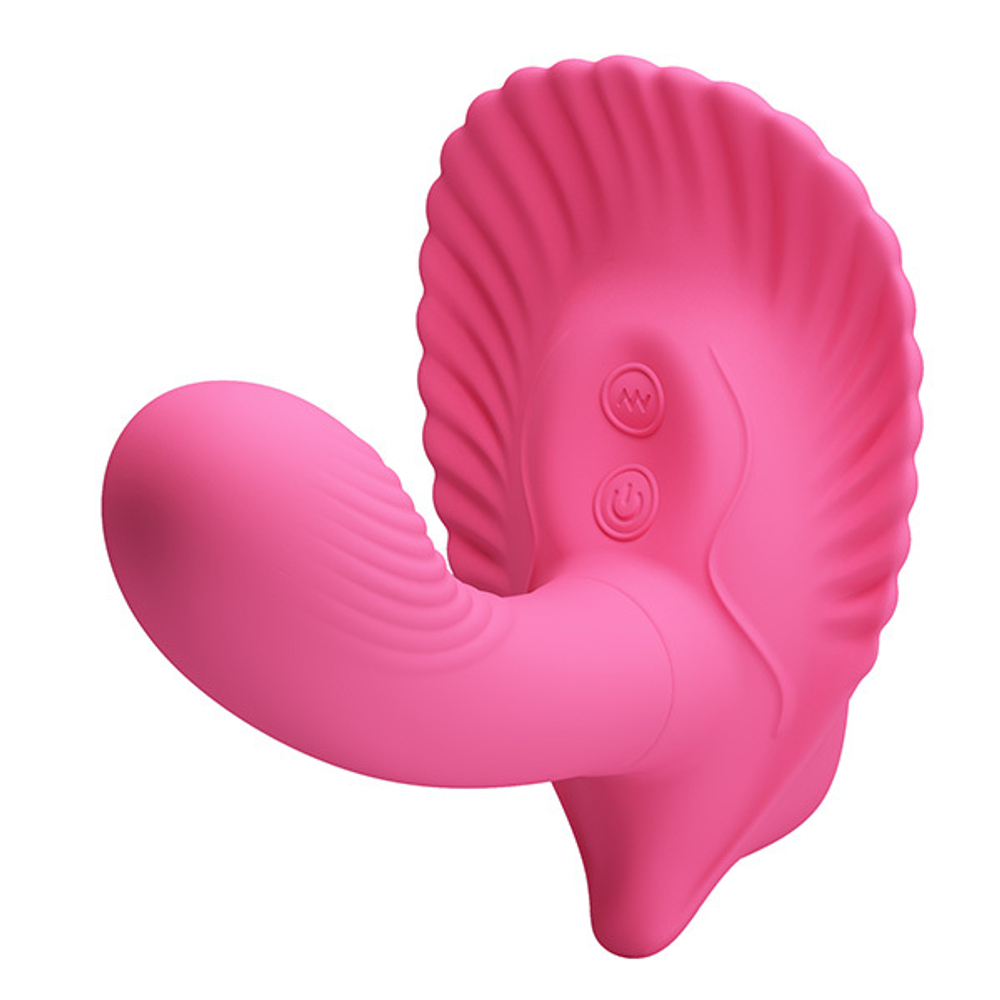 Розовый вибратор для вагинальной стимуляции точки G Pretty Love G-spot Vibrator Fancy Clamshell with Remote BI-014368W-3