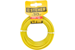 Леска для триммера (3.0 мм; 15 м; звезда) STEHER 75010-3.0