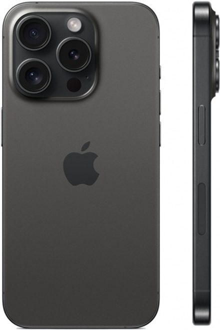 Смартфон Apple iPhone 15 Pro 256 ГБ, Dual: nano SIM + eSIM, Черный титан