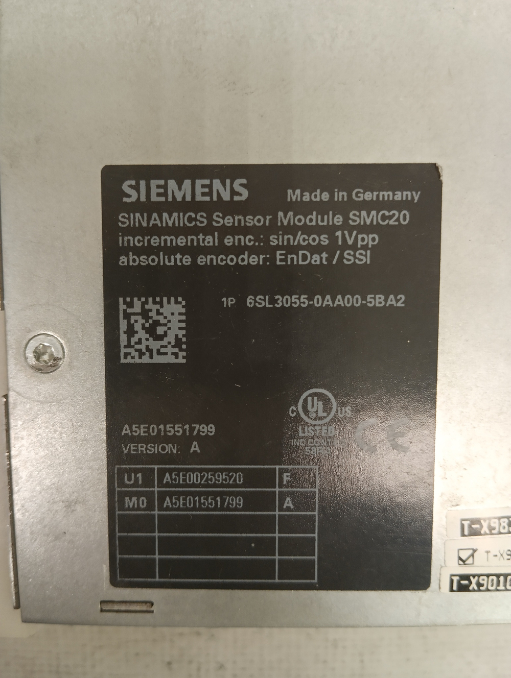 Siemens 6SL3055-0AA00-5BA2 б/у