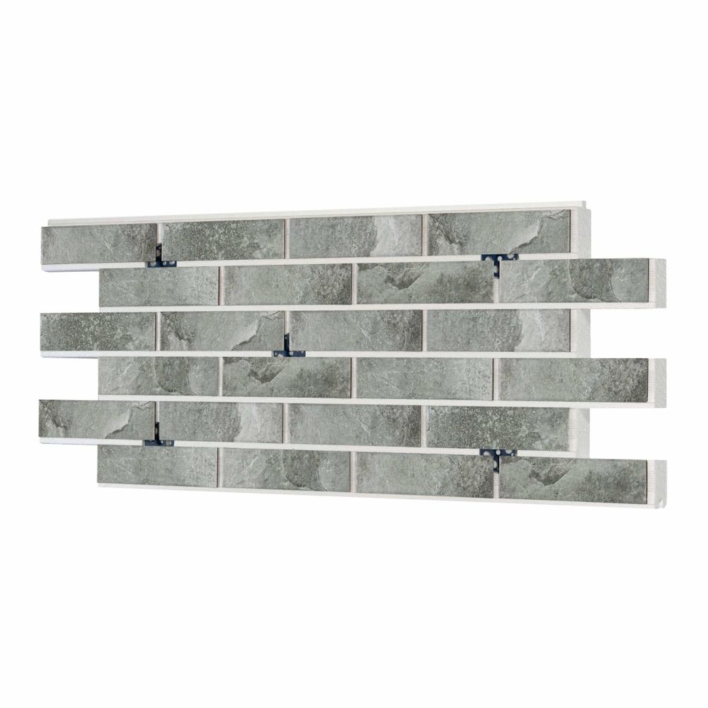 Клинкерная термопанель ППС Керамин Колорадо 2 Серый 1020х455 мм